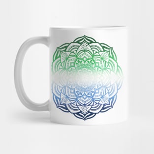 Gradient Gay Male Pride Mandala Mug